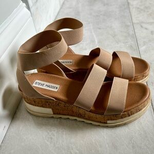 Steve Madden Bandi Platform Sandals size 7.5